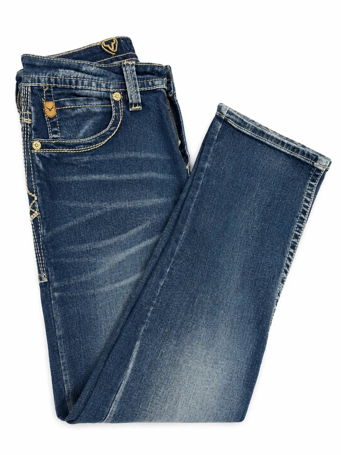 Mens Western Boot Cut Jeans