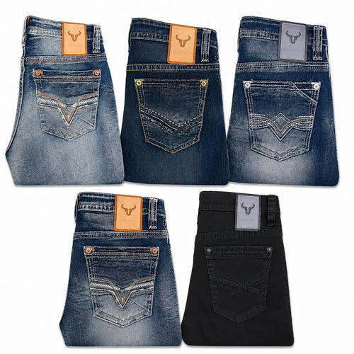 Mens Western Boot Cut Jeans