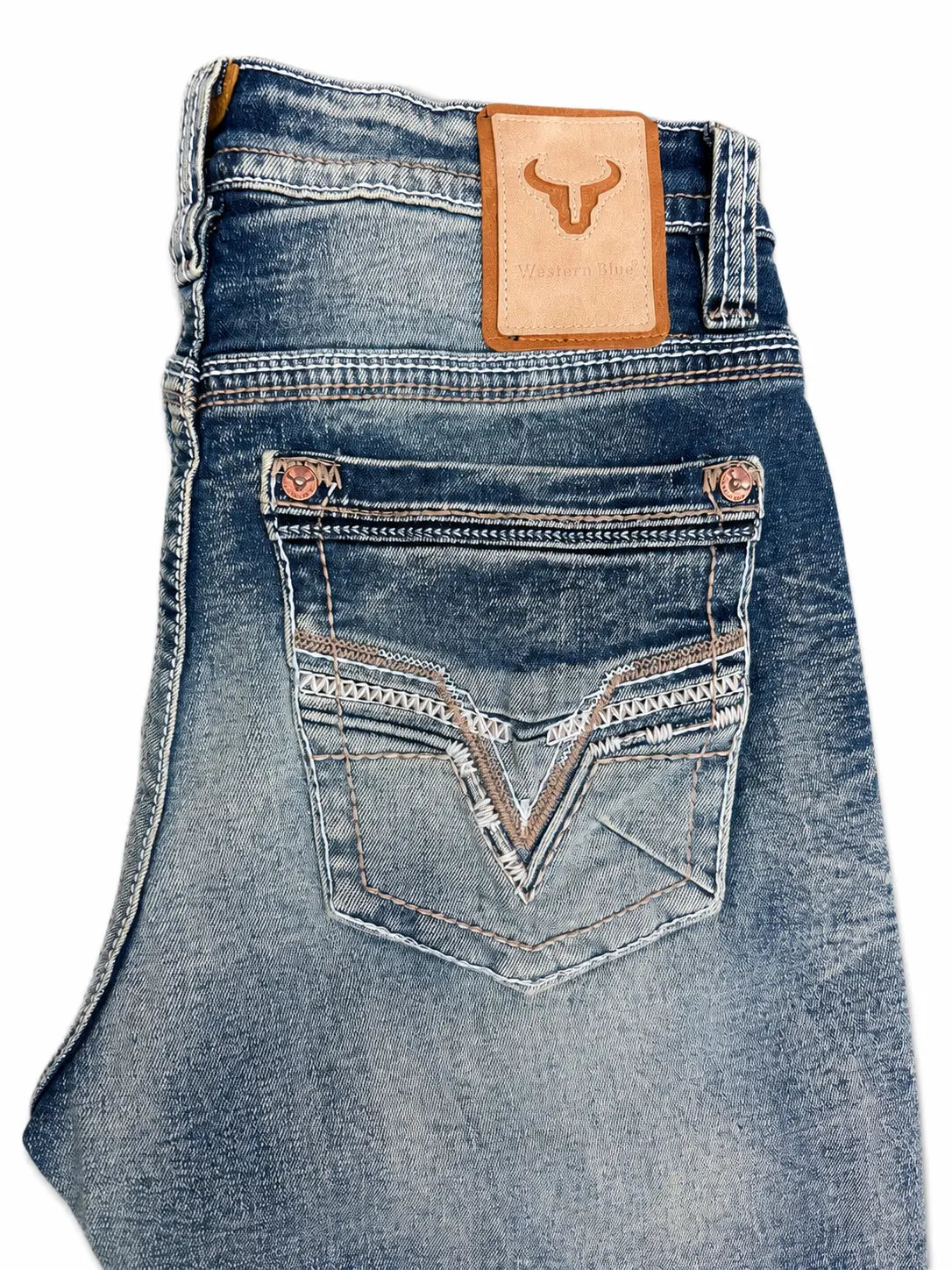 Mens Western Boot Cut Jeans