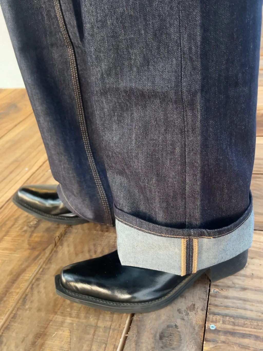 Frofooo Menswear 16Oz Slightly Flared Fit Raw Denim Pants, Plain Mens Trouser Clothes for Summer Wear Blue Flared Jeans Men'S Bootcut Jeans Lightweight Jeans Cotton Classic Relaxed Fit for Men 100% Cotton Denim