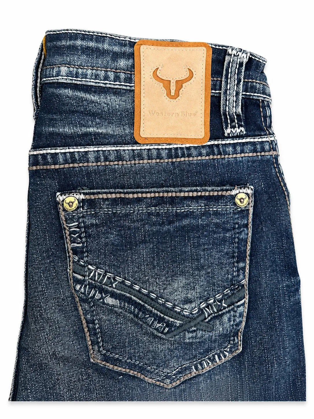 Mens Western Boot Cut Jeans