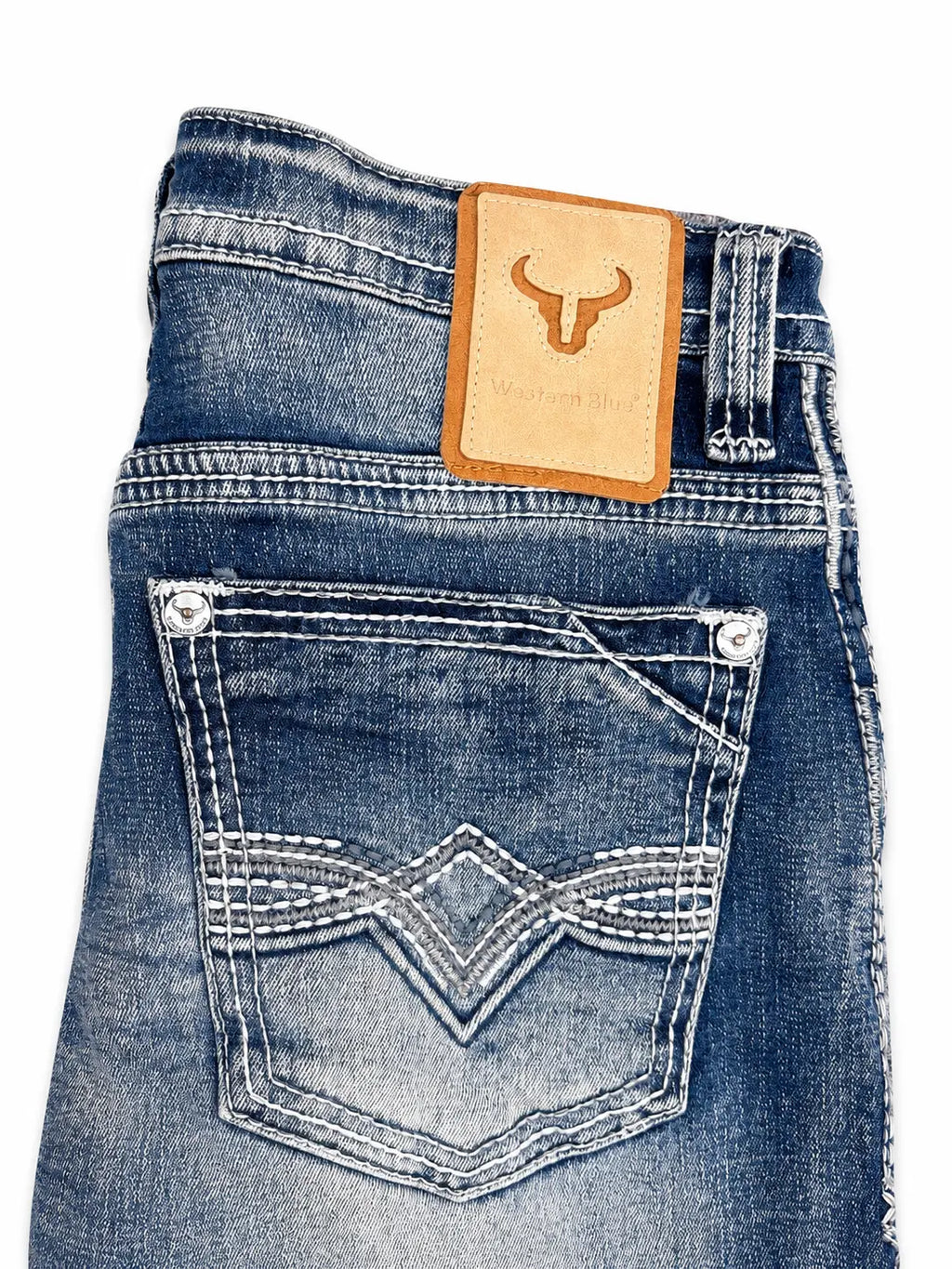 Mens Western Boot Cut Jeans