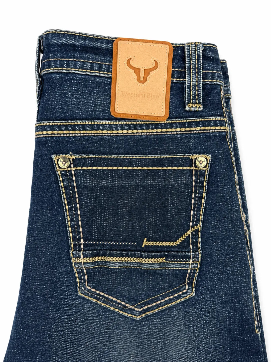 Mens Western Boot Cut Jeans